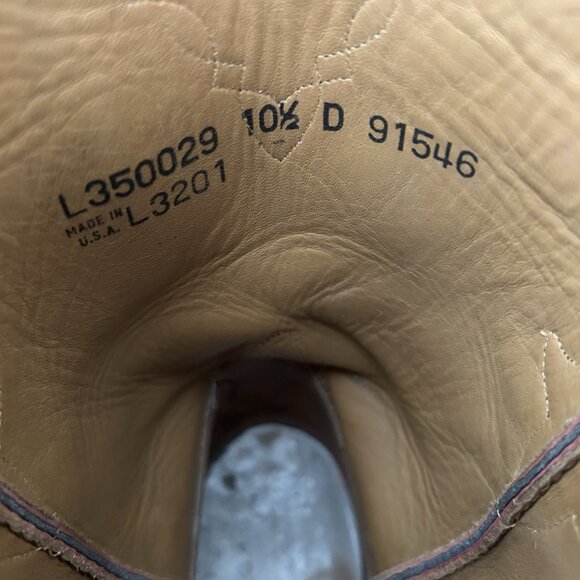 Lucchese Classics Handmade L350029 Black Cherry Roper Cowboy Boots Mens 10.5 D - Picture 10 of 12